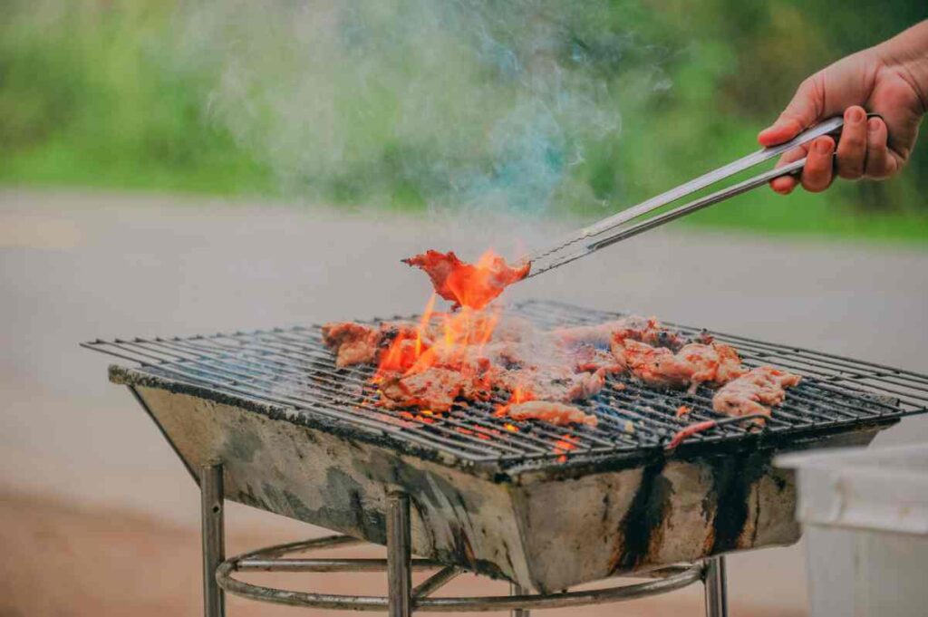 Asador de Carbon con oxido