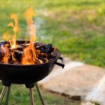 Asador Portatil en un asado