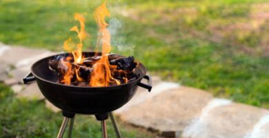 Asador Portatil en un asado