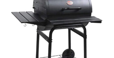 Asador de Carbon y Leña color Negro Char Griller